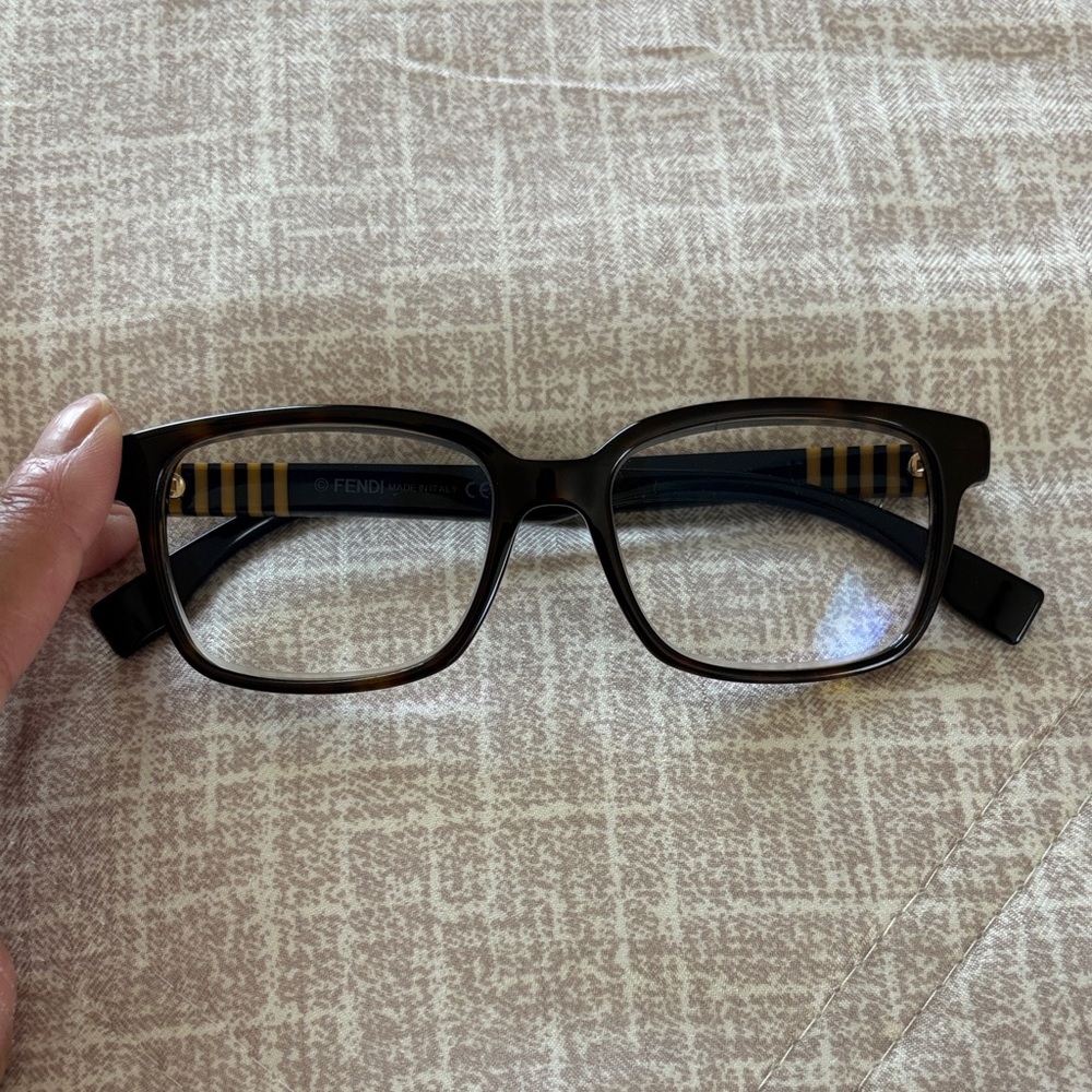 Fendi Black and Gold Glasses